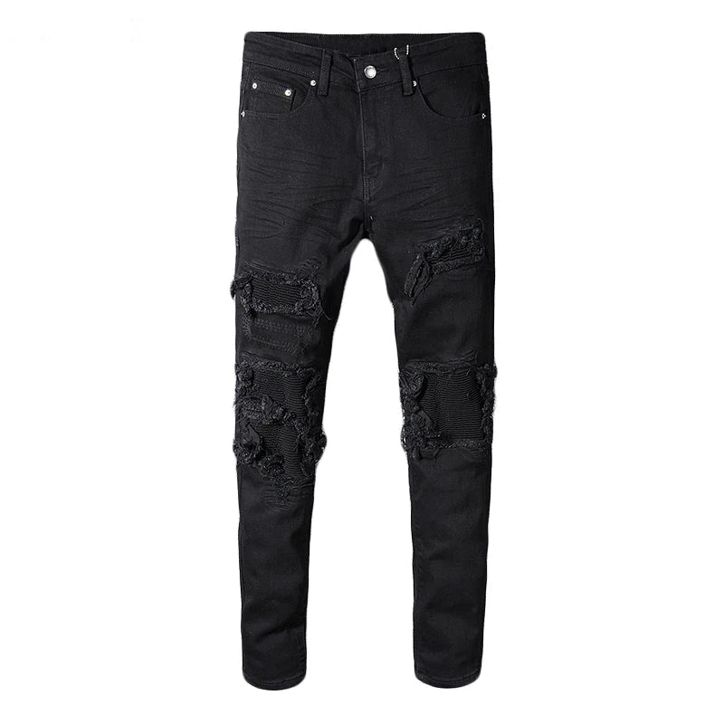Black Ripped Denim