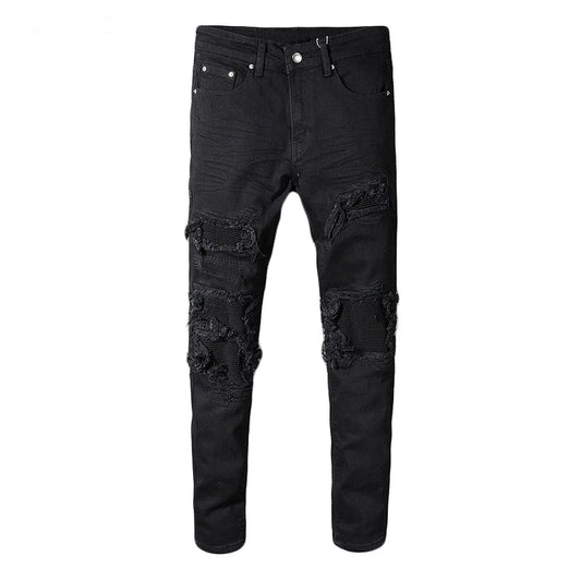 Black Ripped Denim