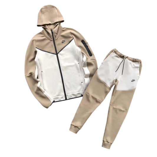 Tech fleece Brown/White