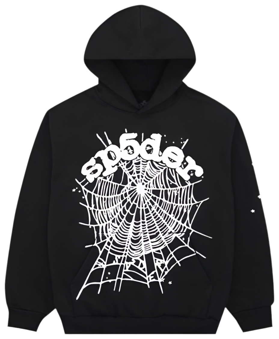 Sp5d3r OG ウェブ パーカーブラック