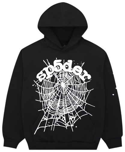 Sp5d3r OG ウェブ パーカーブラック