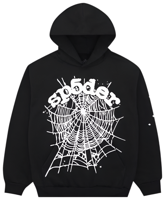 Sp5d3r OG ウェブ パーカーブラック