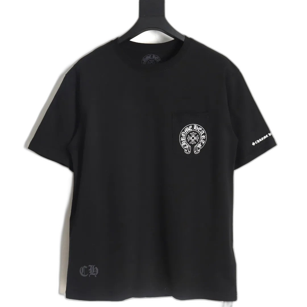 Chrome Hearts Horse Shoe Logo Pocket T-Shirt "Black"