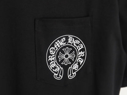 Chrome Hearts Horse Shoe Logo Pocket T-Shirt "Black"