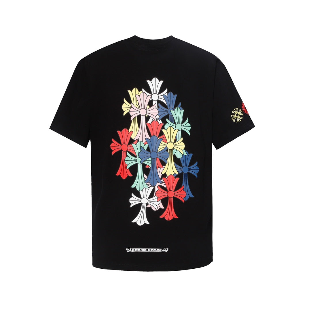 Chrome Hearts Cross horseshoe print short sleeve T-shirt