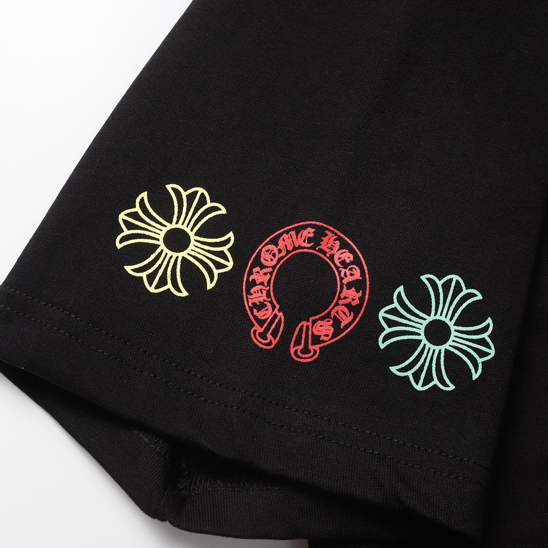 Chrome Hearts Cross horseshoe print short sleeve T-shirt