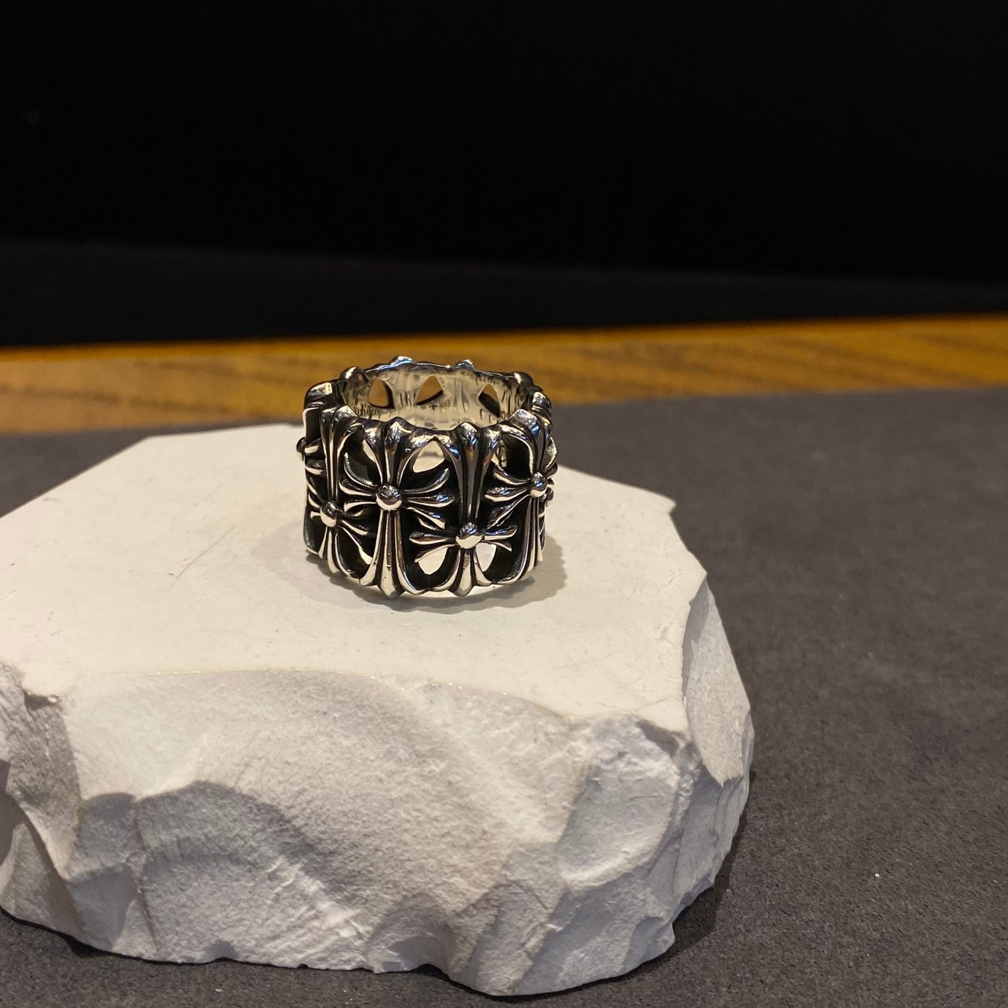 CHROME HEARTS クロムハーツ 墓の十字架リング