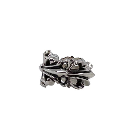 CHROME HEARTS クロムハーツ ダブルフローラルクロスリング