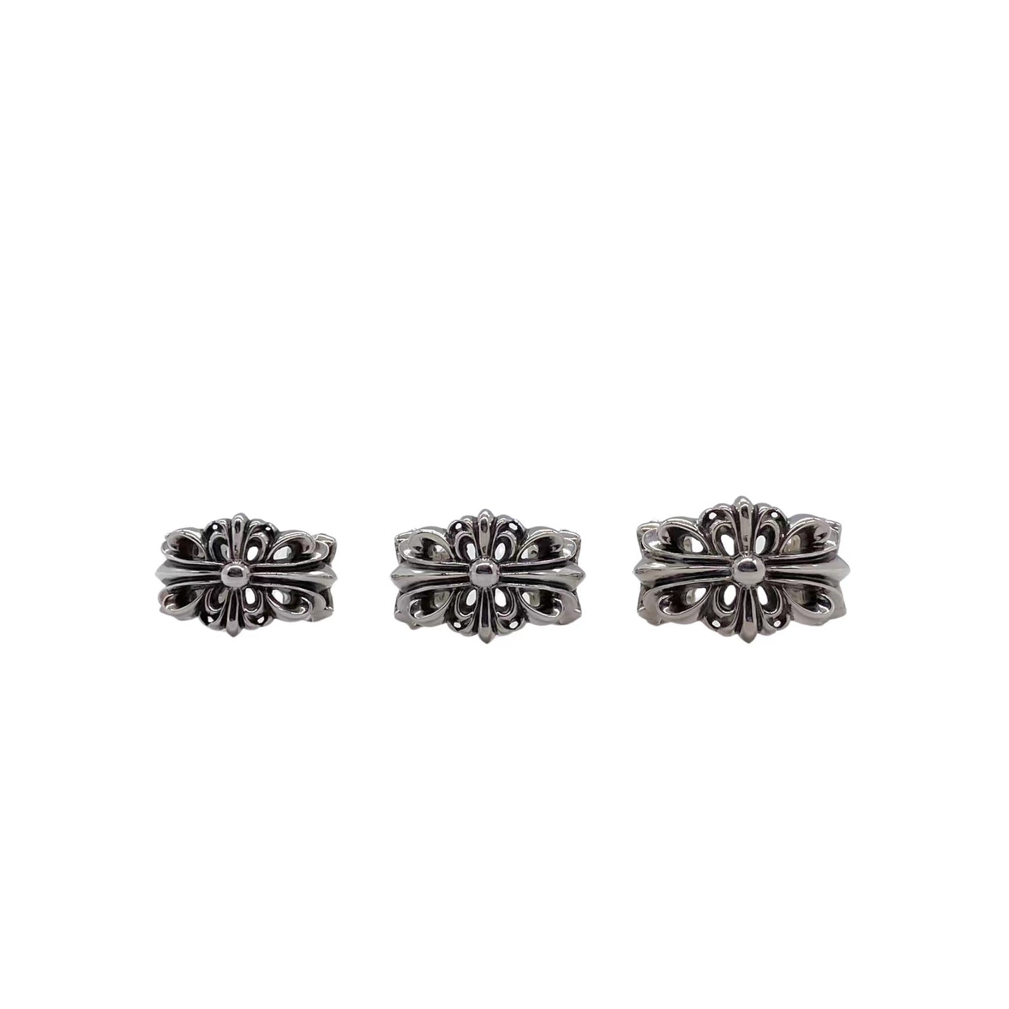 CHROME HEARTS クロムハーツ ダブルフローラルクロスリング