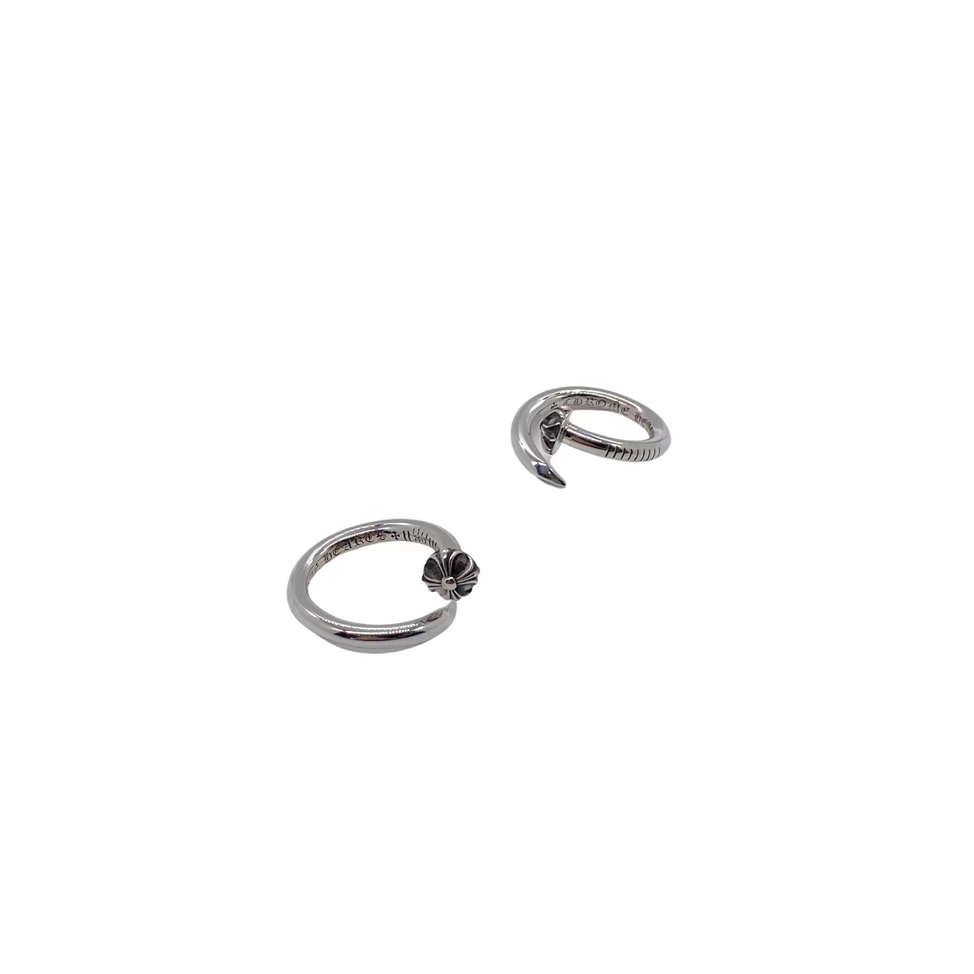 CHROME HEARTS クロムハーツ クロスボール ネイル リング  シルバー系