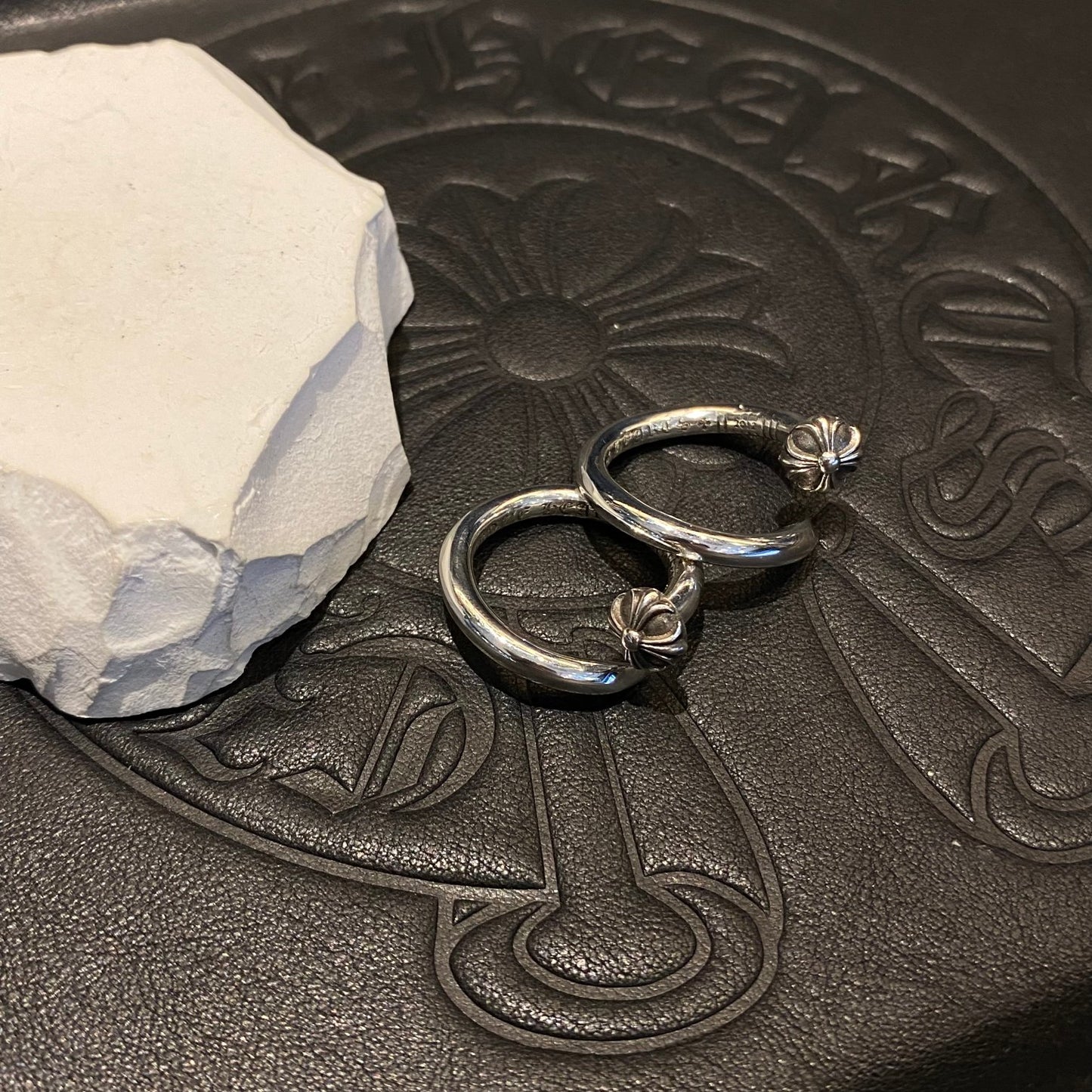 CHROME HEARTS クロムハーツ クロスボール ネイル リング  シルバー系