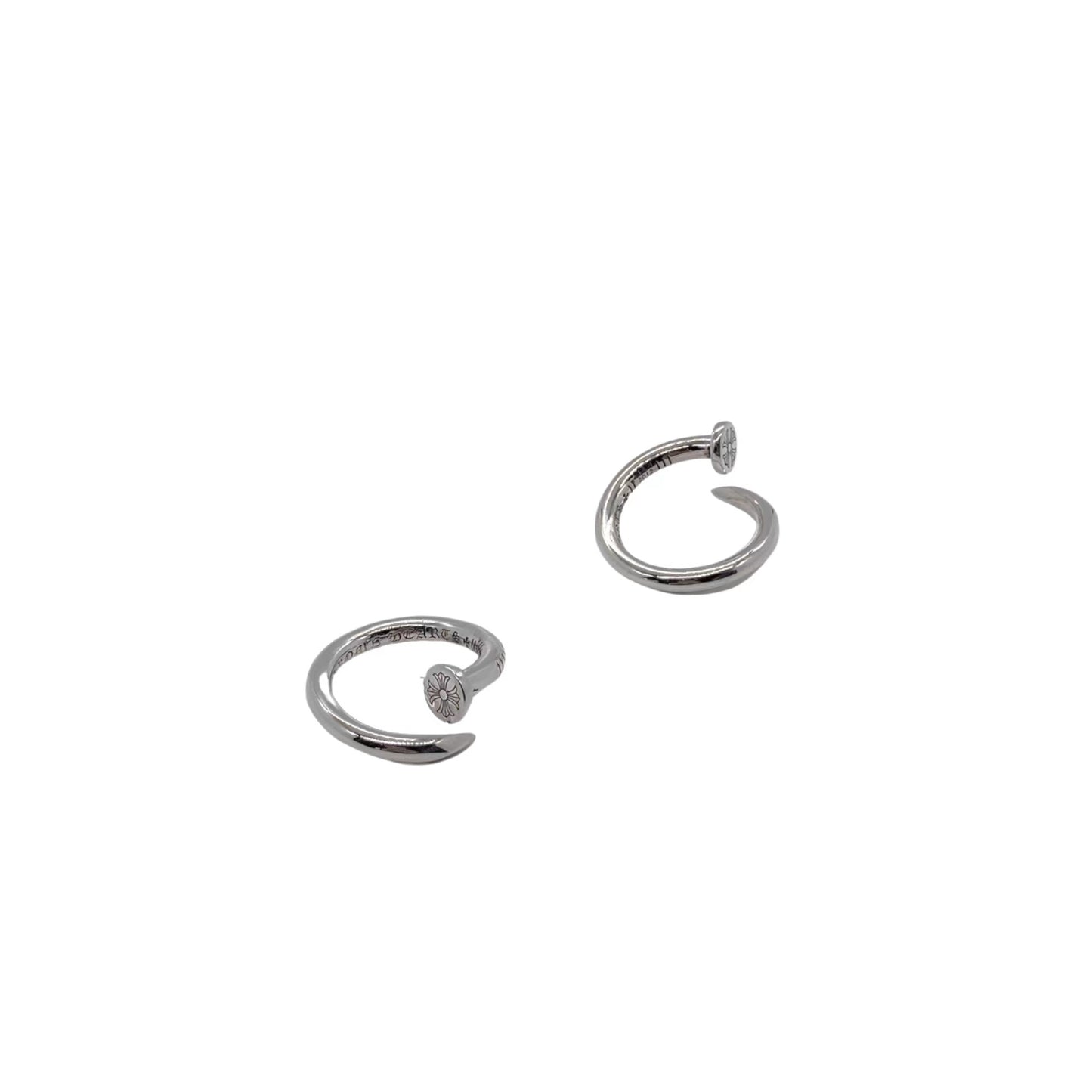 CHROME HEARTS クロムハーツフラットクロスフラワーネイルワードリング
