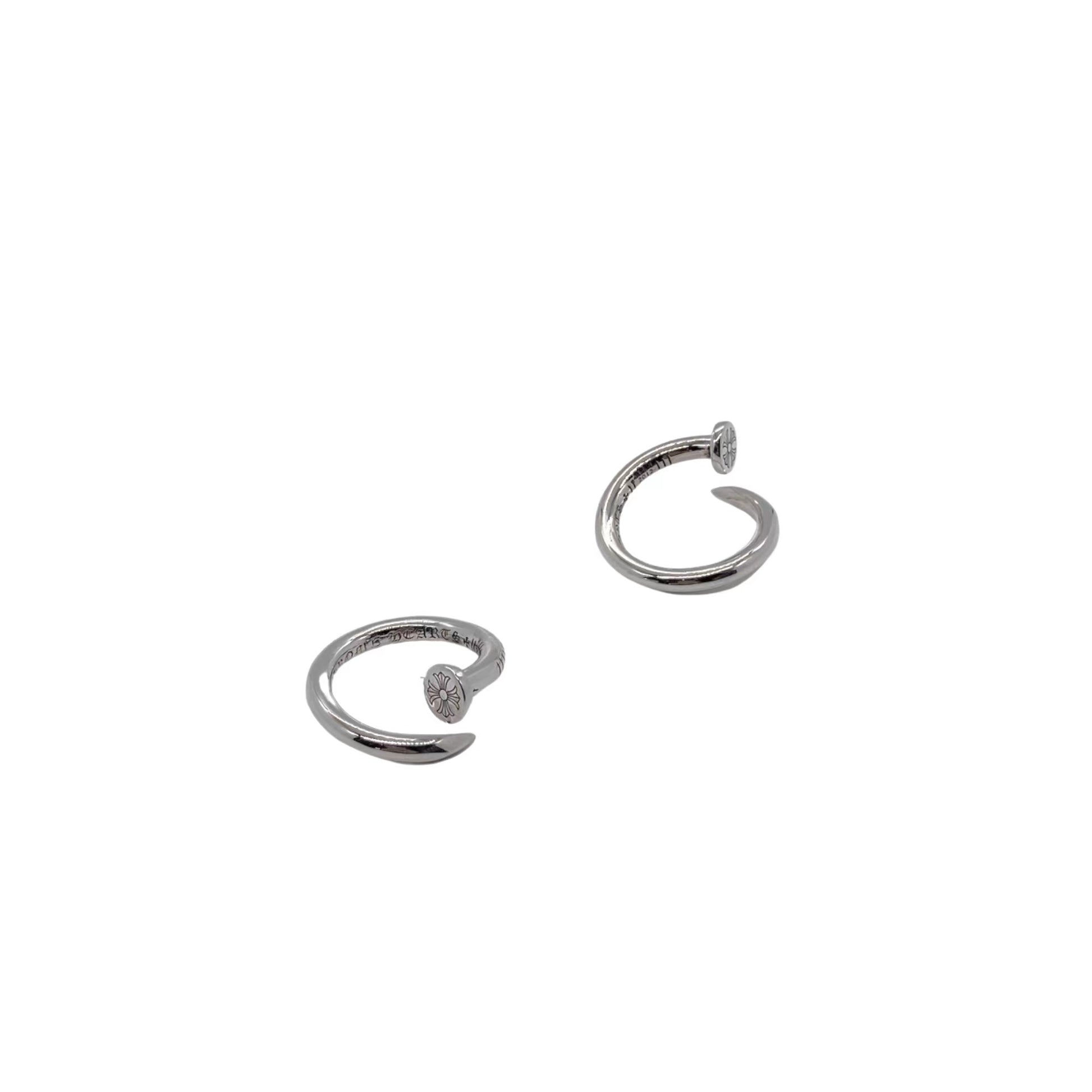 CHROME HEARTS クロムハーツフラットクロスフラワーネイルワードリング