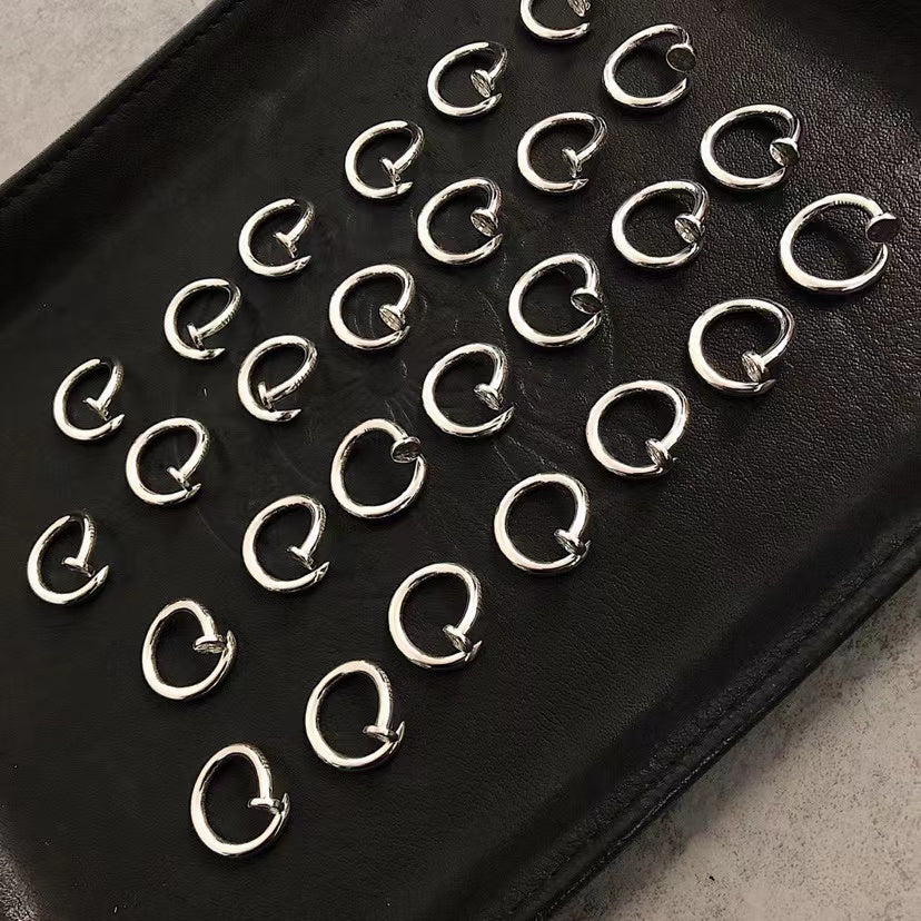 CHROME HEARTS クロムハーツフラットクロスフラワーネイルワードリング