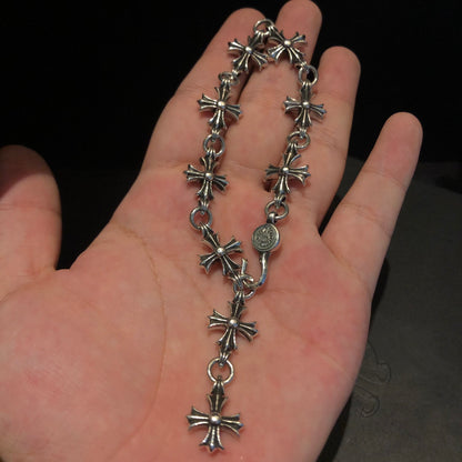 CHROME HEARTS クロムハーツ 9セクションクロスブレスレット