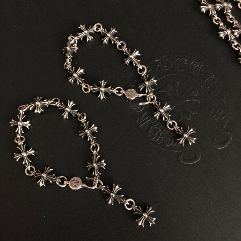 CHROME HEARTS クロムハーツ 9セクションクロスブレスレット