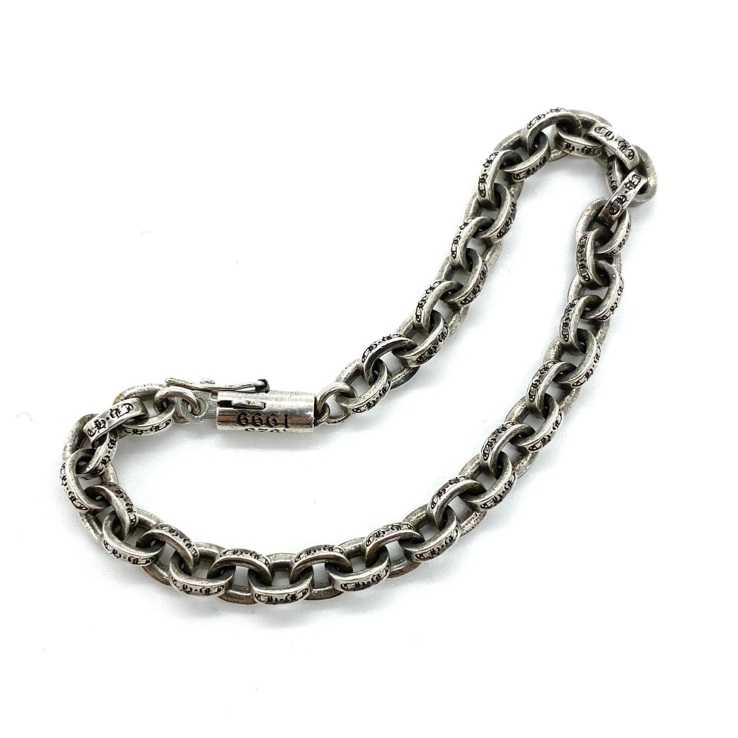 CHROME HEARTS クロムハーツ ディストレスト サークル レター ブレスレット