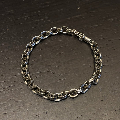 CHROME HEARTS クロムハーツ ディストレスト サークル レター ブレスレット