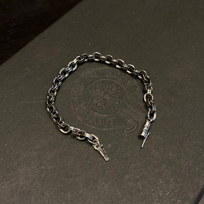 CHROME HEARTS クロムハーツ ディストレスト サークル レター ブレスレット