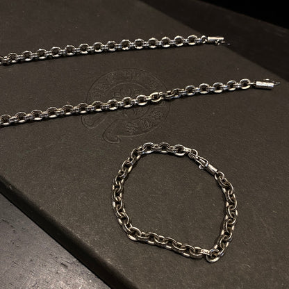 CHROME HEARTS クロムハーツ ディストレスト サークル レター ブレスレット