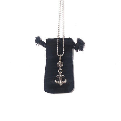 CHROME HEARTS クロムハーツ ネックレス 1ball bs fleur charm　ワン ボール ビーエス フレア チャーム
