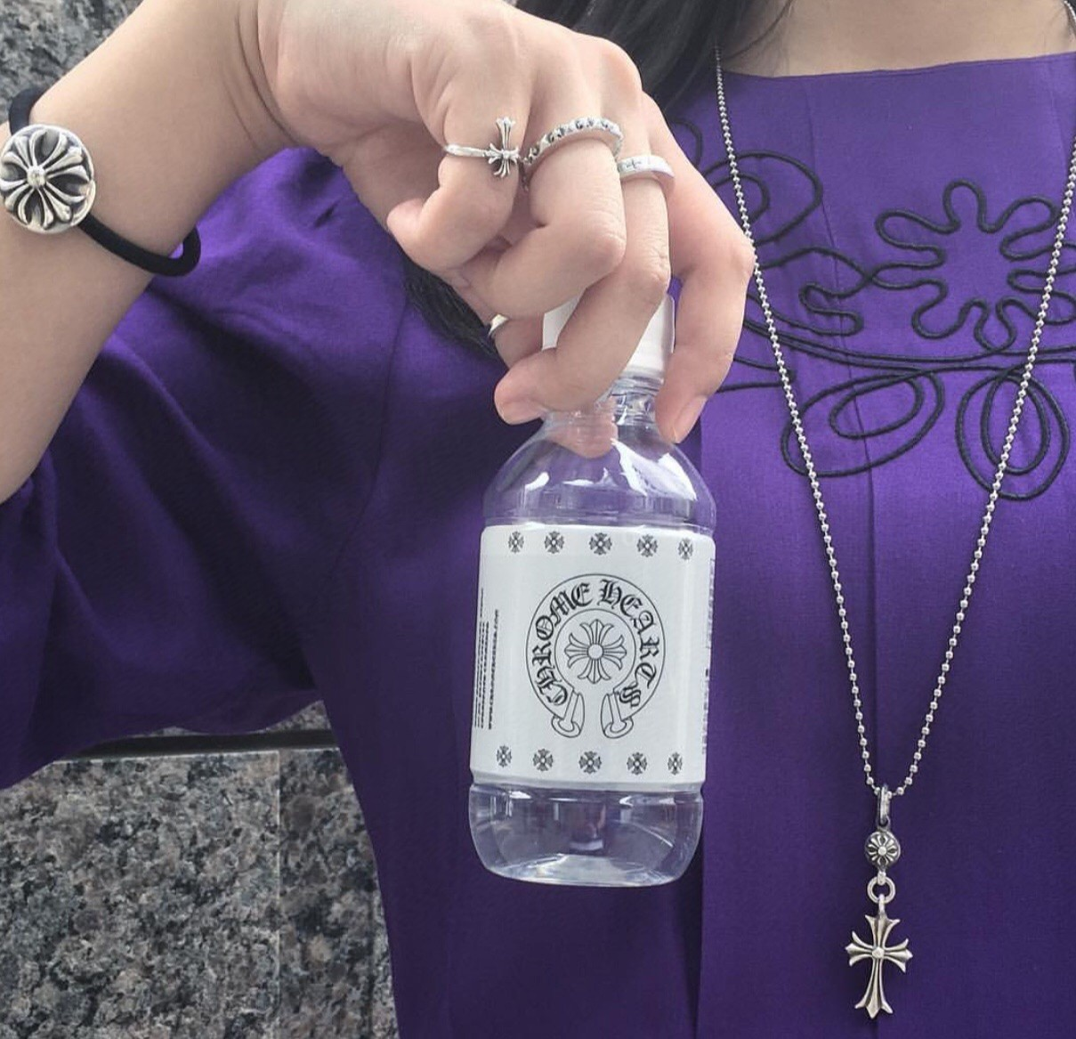 CHROME HEARTS クロムハーツ クラシックなクロスフラワーネックレス