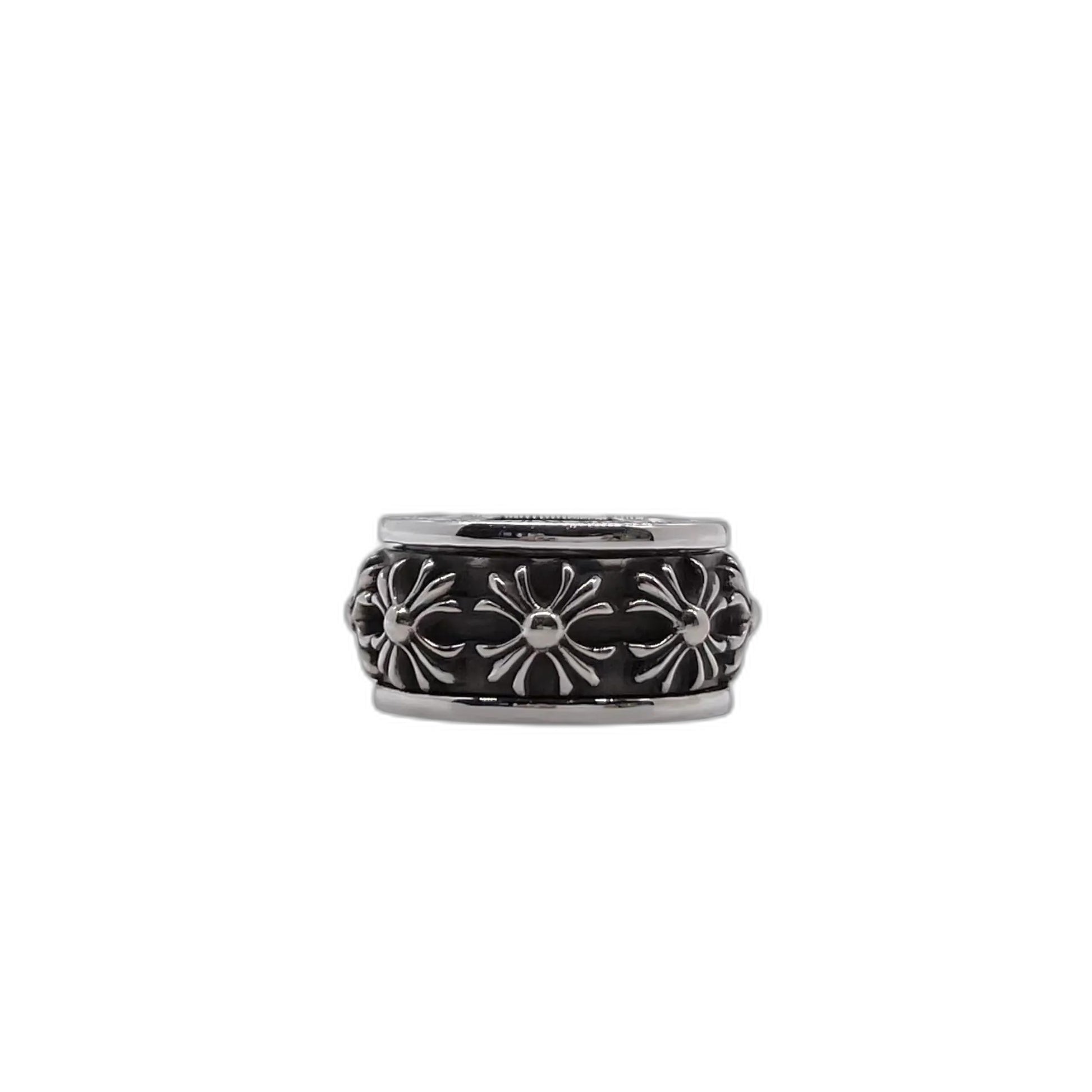 CHROME HEARTS クロムハーツ クロスフラワースピンリング