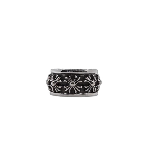 CHROME HEARTS クロムハーツ クロスフラワースピンリング