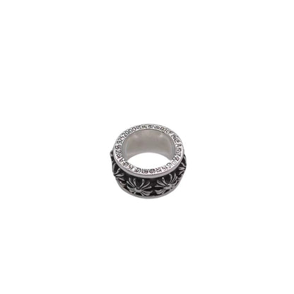 CHROME HEARTS クロムハーツ クロスフラワースピンリング