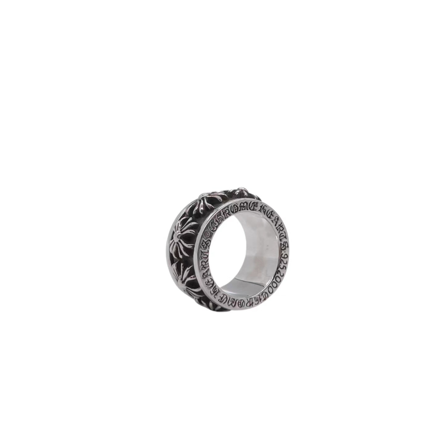 CHROME HEARTS クロムハーツ クロスフラワースピンリング