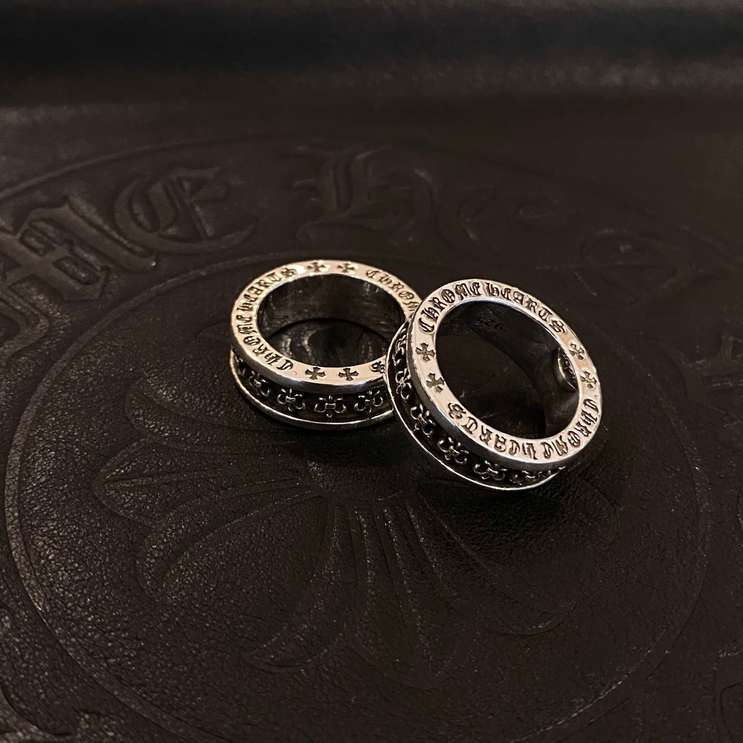 CHROME HEARTS クロムハーツ アンティーク加工を施した刻印リング