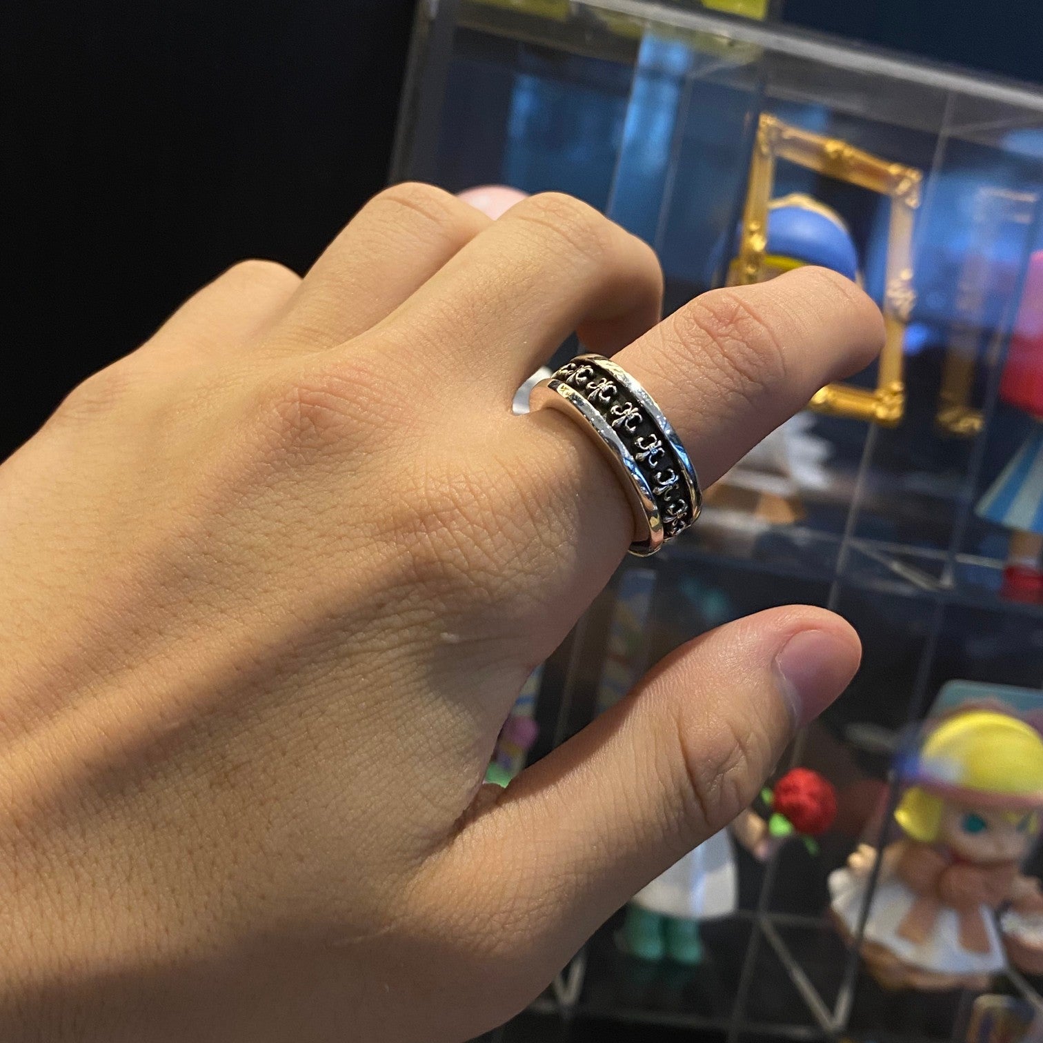 CHROME HEARTS クロムハーツ アンティーク加工を施した刻印リング