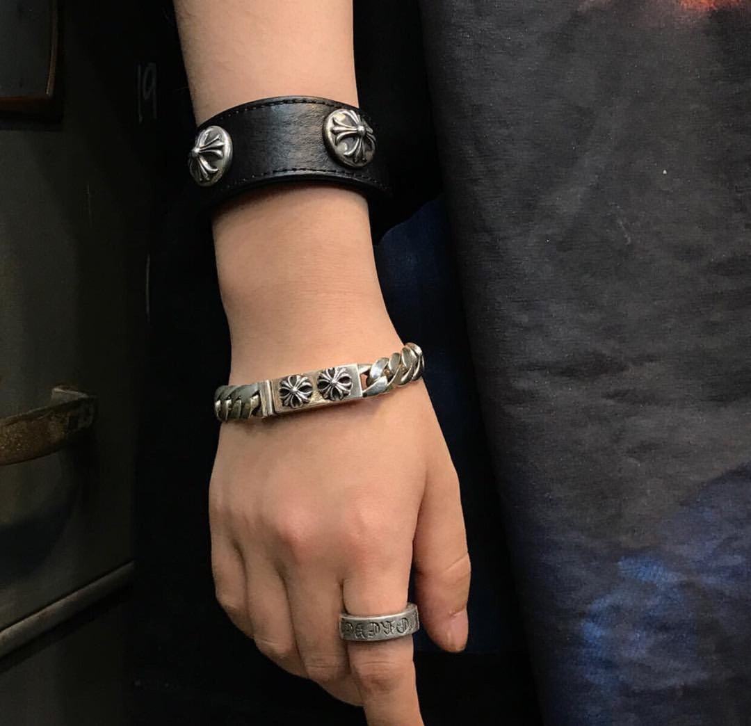CHROME HEARTS クロムハーツ ダブルクロスブレスレット