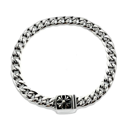 CHROME HEARTS クロムハーツ スモールクロスフラワーバックルブレスレット