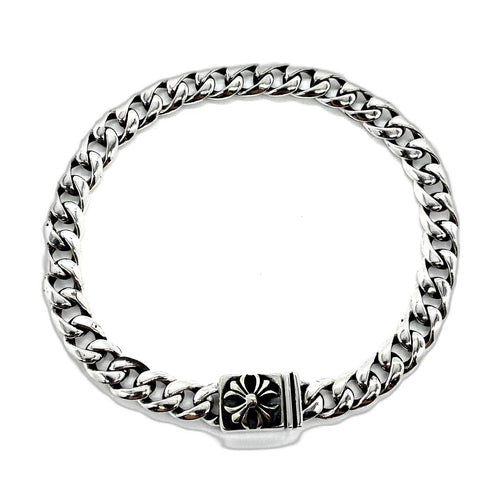 CHROME HEARTS クロムハーツ スモールクロスフラワーバックルブレスレット