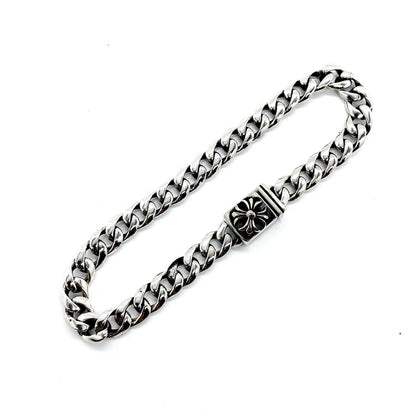 CHROME HEARTS クロムハーツ スモールクロスフラワーバックルブレスレット