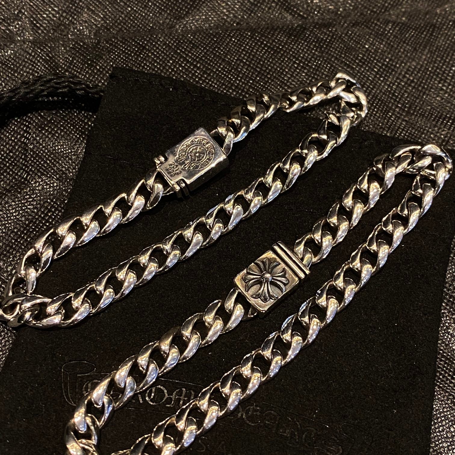 CHROME HEARTS クロムハーツ スモールクロスフラワーバックルブレスレット