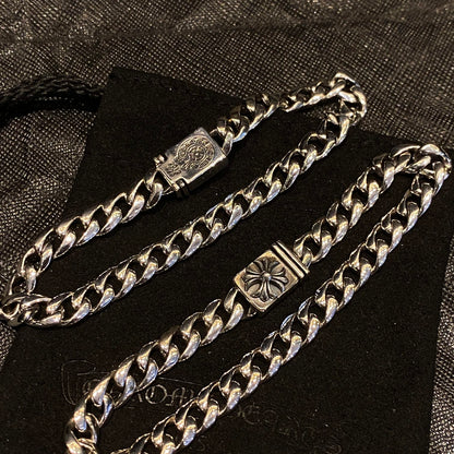 CHROME HEARTS クロムハーツ スモールクロスフラワーバックルブレスレット