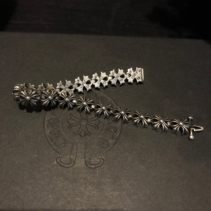 CHROME HEARTS クロムハーツ サイドクロスフラワーブレスレット