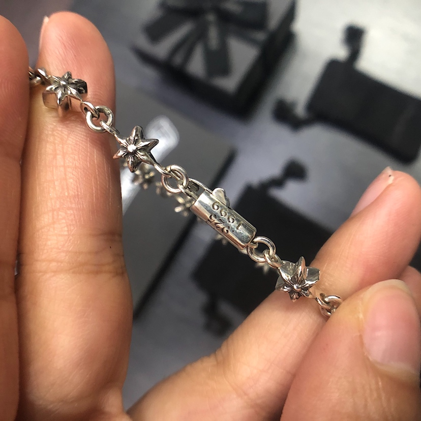 CHROME HEARTS クロムハーツ 六芒星バックル ブレスレット