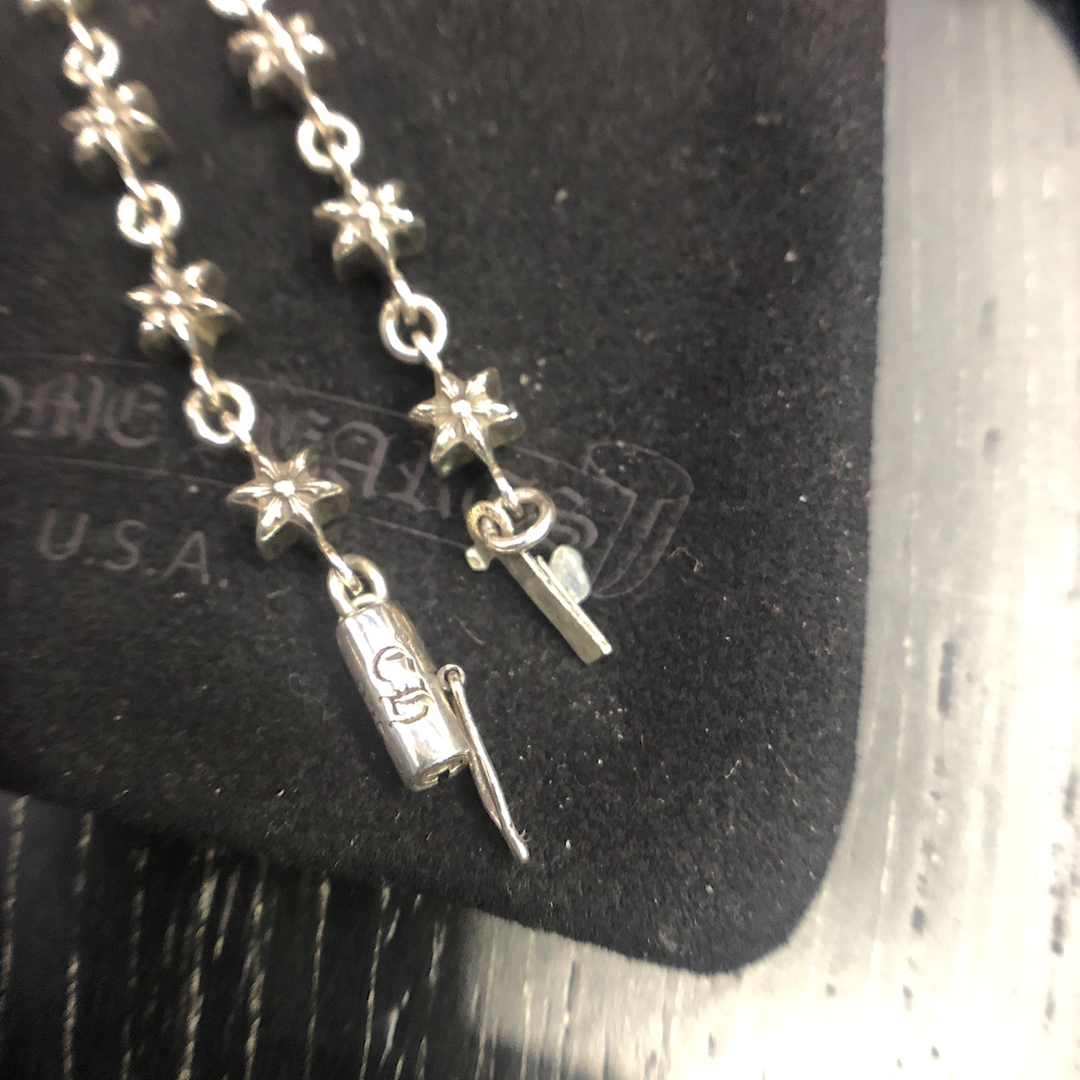 CHROME HEARTS クロムハーツ 六芒星バックル ブレスレット