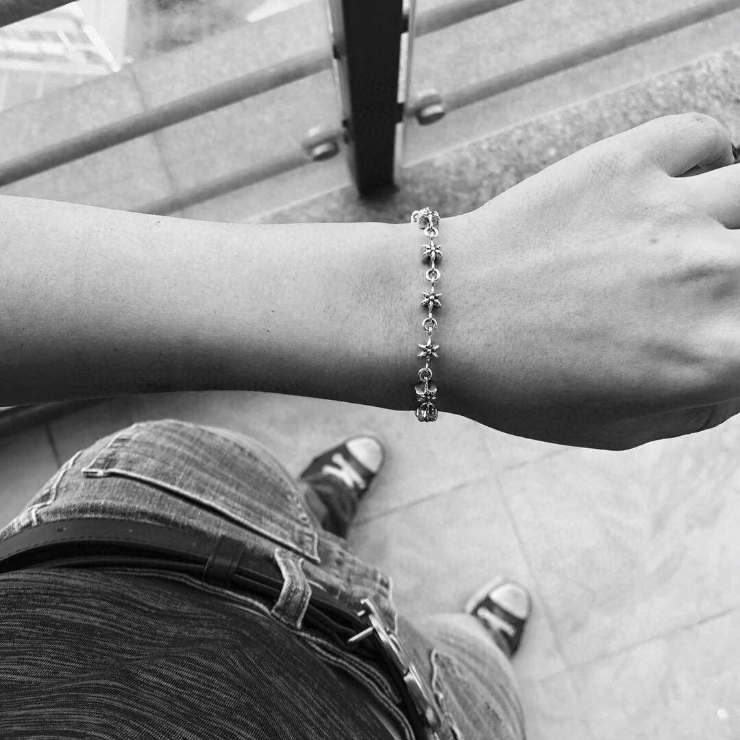 CHROME HEARTS クロムハーツ 六芒星バックル ブレスレット