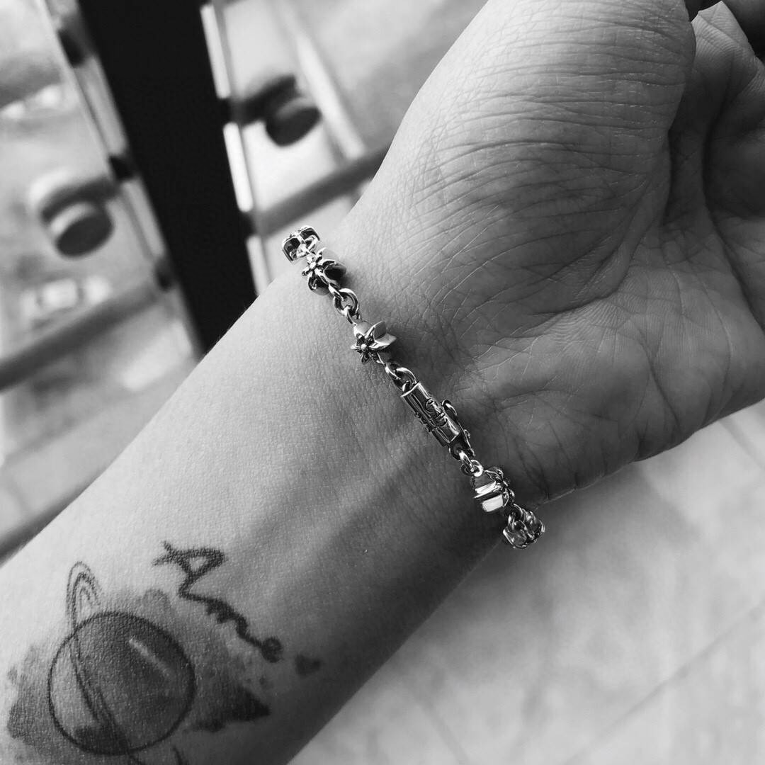 CHROME HEARTS クロムハーツ 六芒星バックル ブレスレット