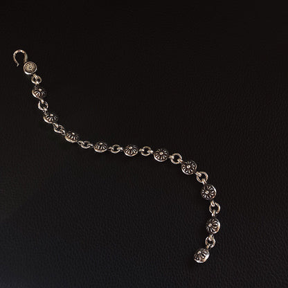 CHROME HEARTS クロムハーツボールクロスフラワーブレスレット