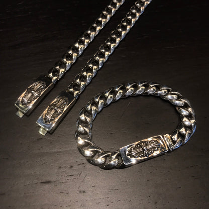 CHROME HEARTS クロムハーツ ロングクロスフラワーブレスレット