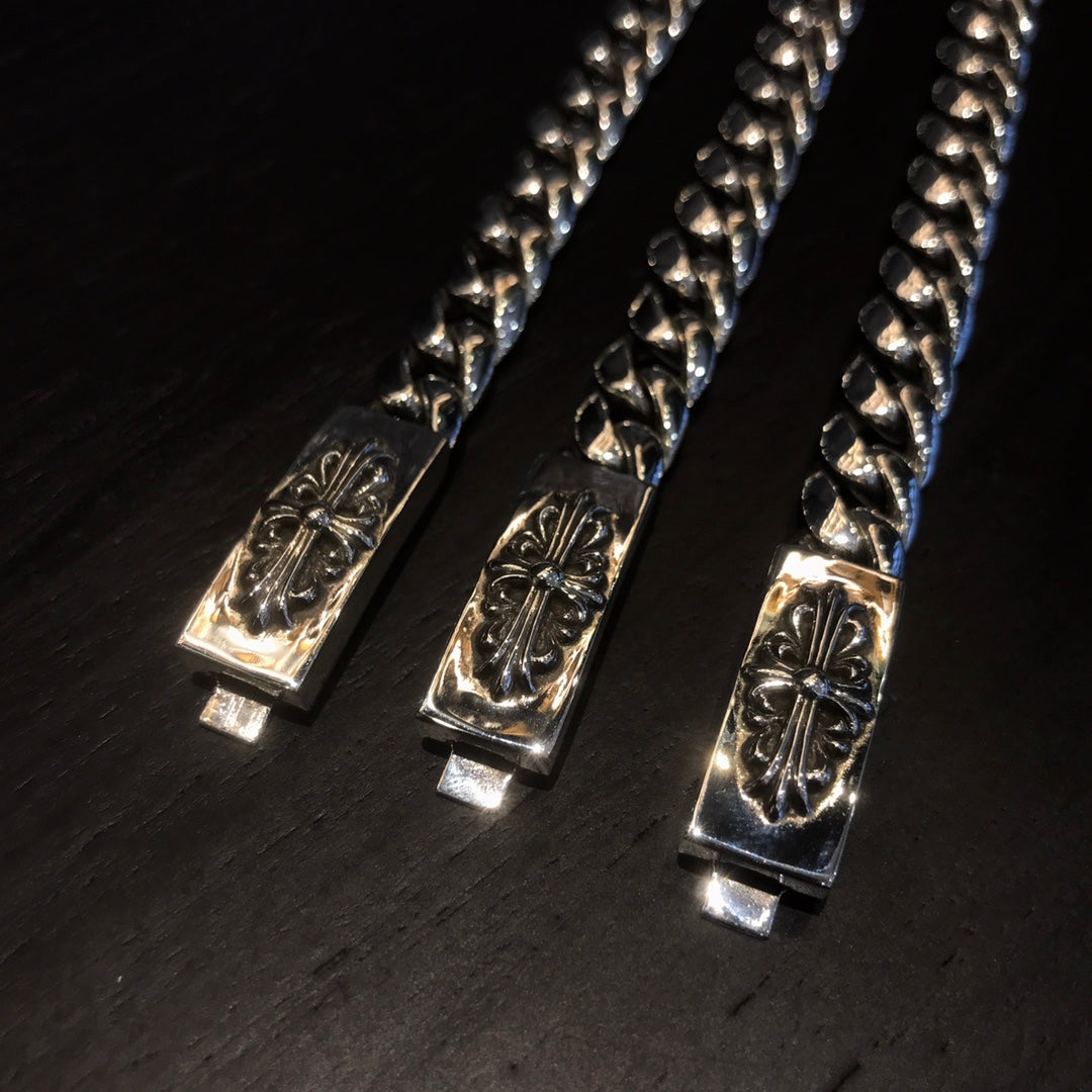CHROME HEARTS クロムハーツ ロングクロスフラワーブレスレット