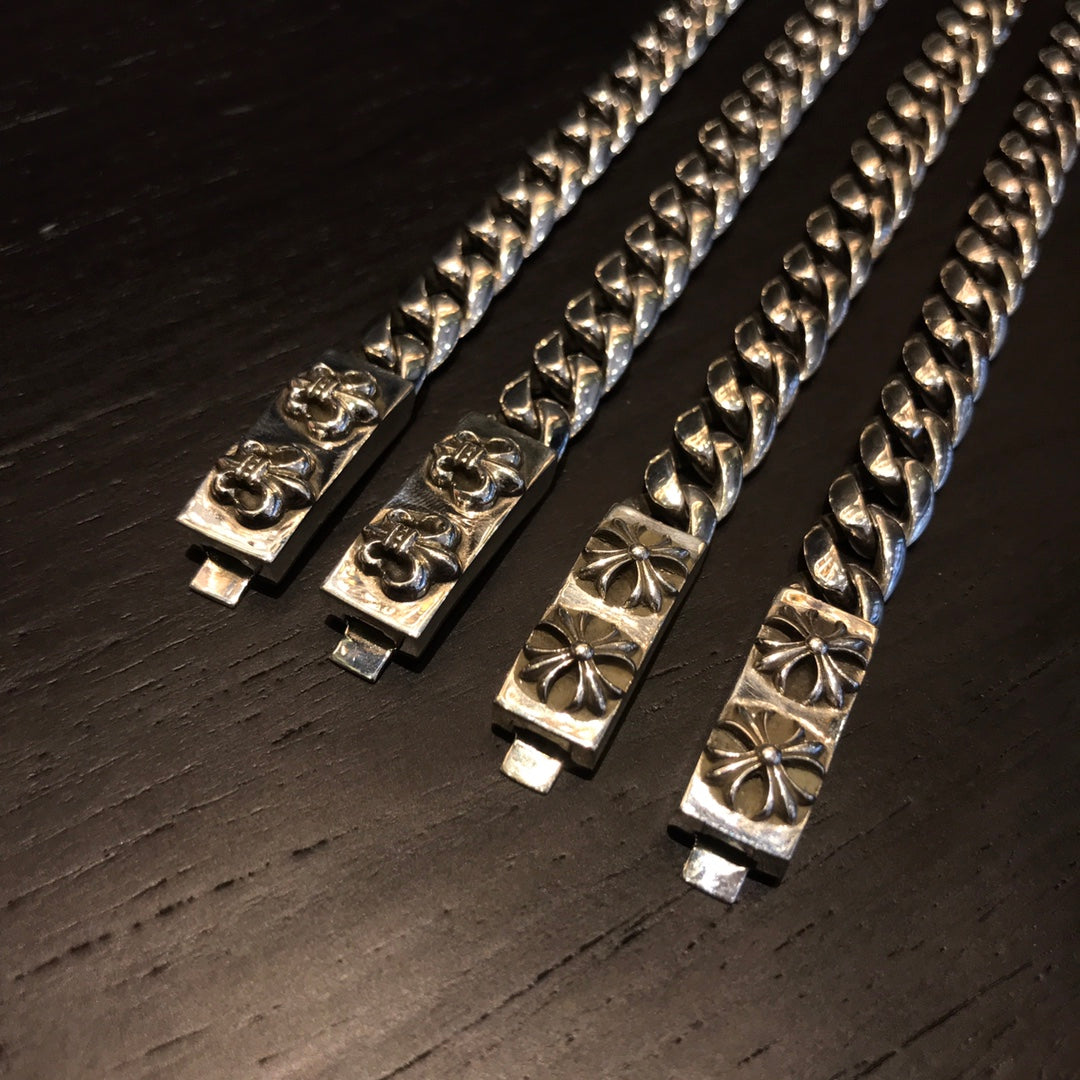 CHROME HEARTS クロムハーツ ダブルスカウトフラワーミディアムブレスレット