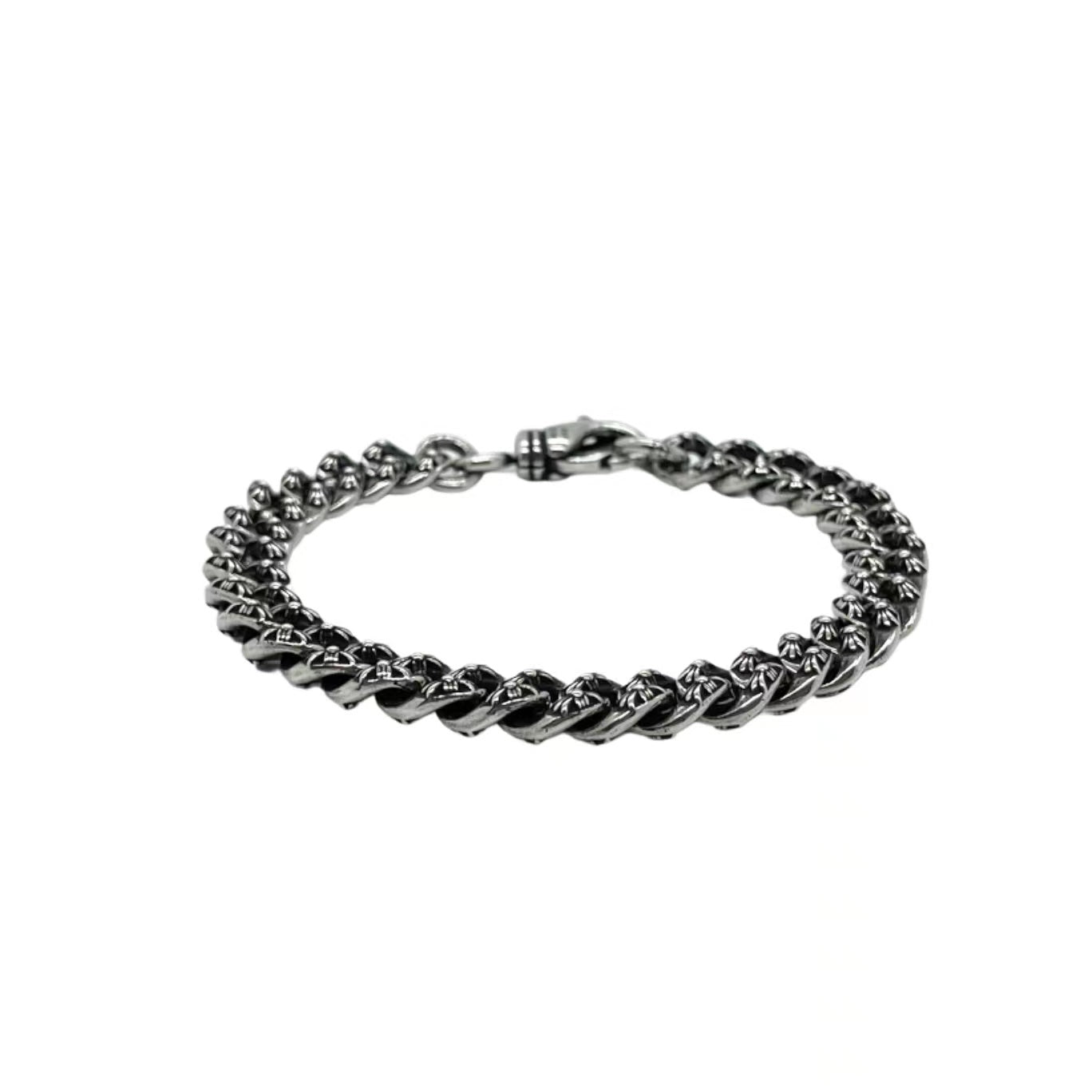 CHROME HEARTS Full Flower Chain Cross Bracelet
