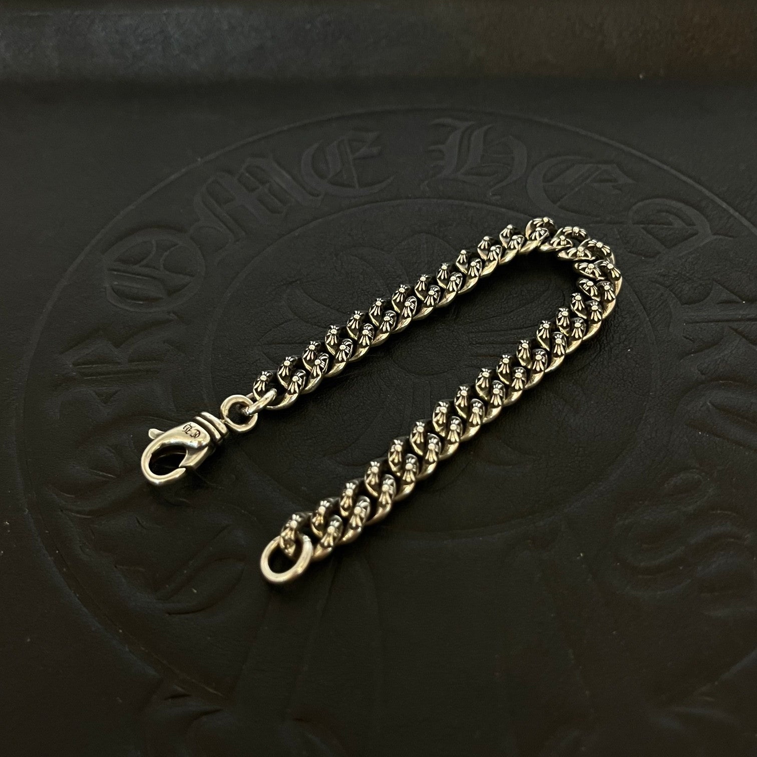 CHROME HEARTS Full Flower Chain Cross Bracelet