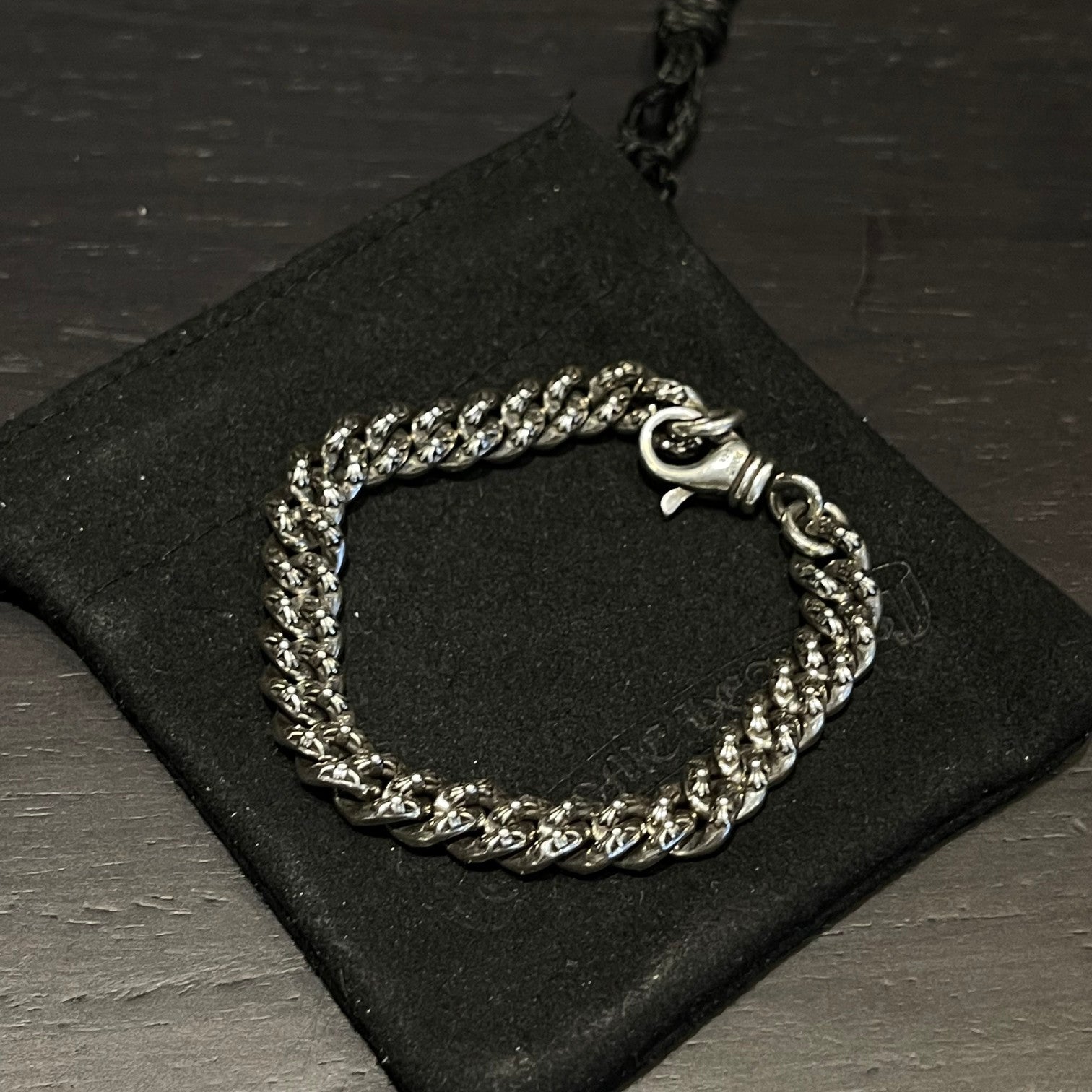 CHROME HEARTS Full Flower Chain Cross Bracelet